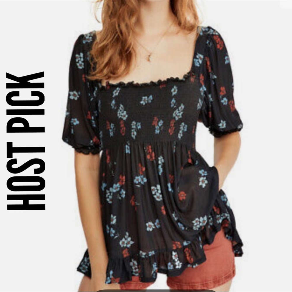 103. 🎉HP🎉 Free People Delta Dawn Top in Midnight Combo